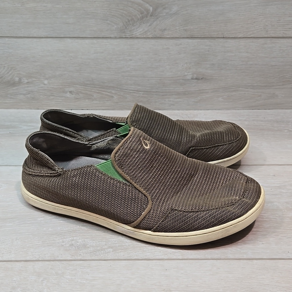 Olukai Mens Nohea Mesh Loafer Slip on shoes sz 10